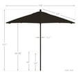 thumbnail image 5 of California Umbrella Venture 9' Bronze Market Umbrella in Mocha, 5 of 5