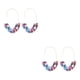 thumbnail image 3 of Pendientes Qarigey en forma de U con estampado de leopardo acrílicos, 3 of 6