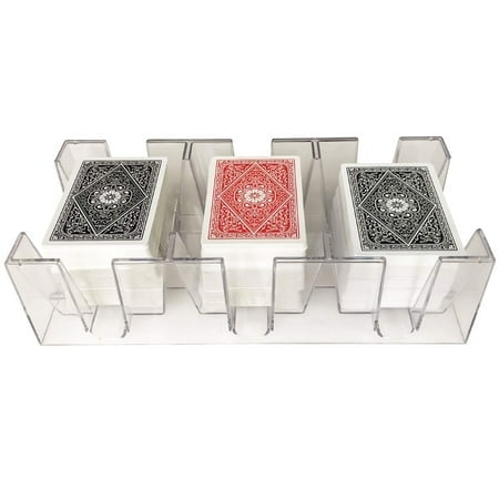 Yuanhe Plateau de Cartes à Jouer canasta Transparent 9 Niveaux