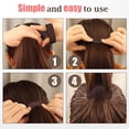 thumbnail image 3 of Minnieouse Gel de sílice que permanece en su lugar durante todo el día banda elástica para el cabello para coleteros accesorio para el cabello Accesorio para el cabello marrón, 3 of 6