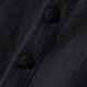 thumbnail image 5 of pstuiky Camisas de vestir de manga corta para hombre, Camisa informal de lino con botones, manga tres cuartos y cuello alto para hombre, color liso camisetas de hombre xl, 5 of 6