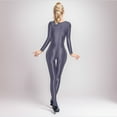 thumbnail image 5 of TAIAOJING High Stretch Unisex Full Body Catsuit Zentai Jumpsuit Shiny Smooth Transparent Bodysuit Comfort Costume, 5 of 5