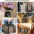 thumbnail image 5 of Travel Cat Dog Carrier for Puppies up to15 Lbs- Airline Approved Expandable Soft- Sided Pet Carriers with Removable Fleece Pad & Collapsible, Secure Storage, 5 of 8