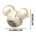 thumbnail image 3 of Hgallory Open Ear Headphones Over- Ear Earbuds Wireless for Kids Small Portable Bluetooth Headphone with Earbuds, Beige, 3 of 3