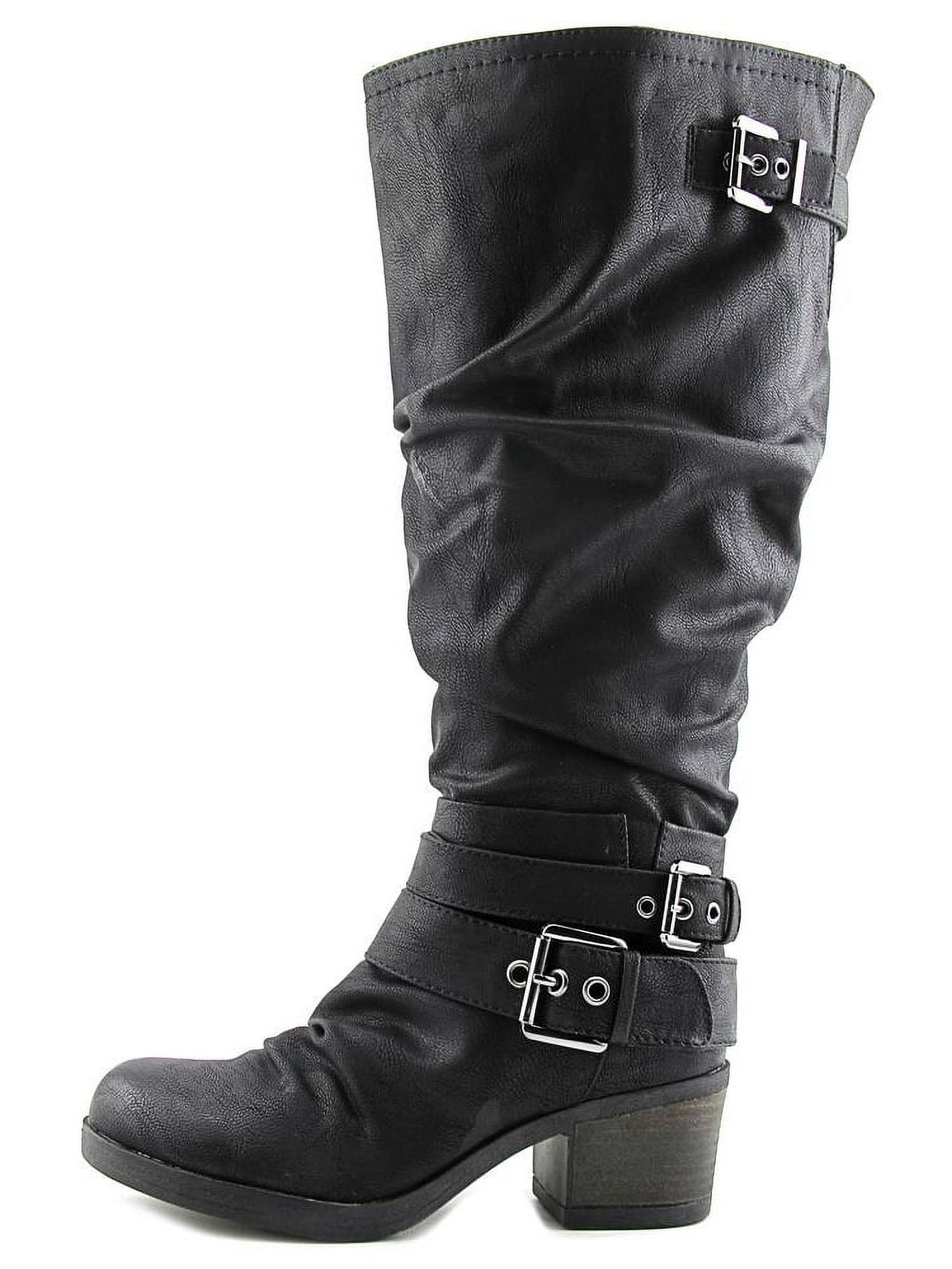 Carlos by Carlos Santana Claudia Wide Calf Women Round Toe Synthetic Black Walmart
