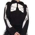 thumbnail image 1 of ZAXARRA Sweat à Capuche pour Femmes Imprimé Crâne/squelette avec Fermeture Éclair, 1 of 5