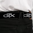 thumbnail image 4 of Dodge Belt, Seatbelt Buckle Belt, Plymouth GTX Emblem Black Silver Fade White, 30 to 44 Inches, 4 of 9