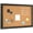 Black Frame, variant on Cork Bulletin Board, 36" x 24" Corkboard for Wall, Pink Wooden Frame, Hanging Pin Board Tack Board for Home Office Decor, 10 Push Pins