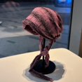 thumbnail image 2 of Slccxzc Slouchy Beanie Hat for Women, Breathable Purple Turban Cap Sleep Headwear, 2 of 7