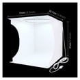 thumbnail image 2 of 30cm Folding Portable Ring Light Photo Lighting Studio Shooting Tent Box Kit +6 Colors Backgrount Photo Dimmable Light Box ,Easy to Use, 2 of 6