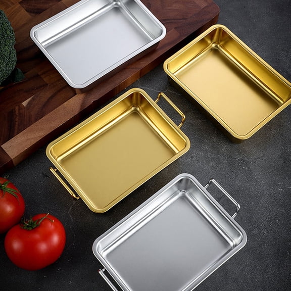 Hytrove Food Tray with Handles for Serving Fruits, Snacks, and More in Home Kitchen - and Easy to Carry