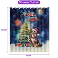thumbnail image 5 of Merry Christmas and Happy New Year Santa Miniature American Shepherd Holiday Xmas Winter 2025 Shower Curtain MAS Dog Lover Gifts Waterproof Bathroom Bathtub Curtain - 00024, 5 of 5