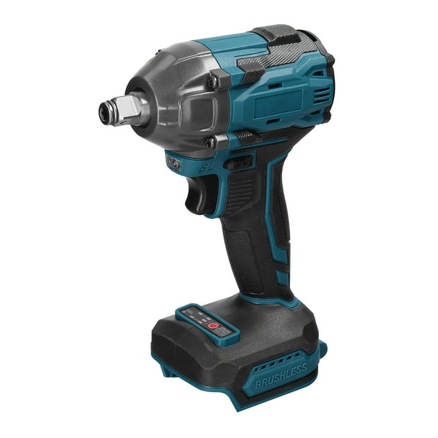 Wrench Household 21V Electric Wrench Brushless Motor High Torque Power Tool Practical Installation Device with Forward and Reverse Rotation Ways Switching and LED Illumination