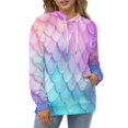 thumbnail image 4 of Colorful Fish Scale Pattern Men's Women New Sweatshirt Hoodie Men's Plus Size Sweatshirt Hooded Sweatshirt 3d Printed Street Men's Cloth, 4 of 6