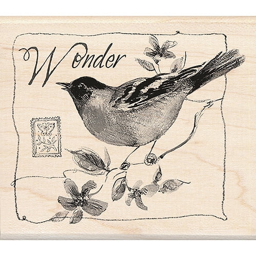 Inkadinkado  'Wonder Bird' Mounted Rubber Stamp