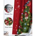 thumbnail image 6 of Christmas Red Blackout Curtains 54 Inch Length 2 Panels Set for Living Room Bedroom, Xmas Snowman Pine Tree Cardinal Bird Snowflake Room Darkening Window Curtains Thermal Black Out Curtain 52"x54", 6 of 8