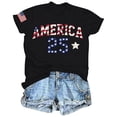 thumbnail image 4 of ibiyuan America 250 Shirt Anniversary Women T Shirts Pack Crewneck 250 Anniversary Usa Flag Short Sleeve Independence Day Women Shirts Tops for Women, 4 of 4
