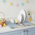 thumbnail image 3 of Dish Drying Mat for Kitchen Countertop, Bunny Butt Absorbent Microfiber Dish Mat Quick Dry Non Slip Draining Mat Kitchen Drying Pad for Dishes, Utensils 16x18 Inch Easter Egg Floral Wood Grain Blue, 3 of 9