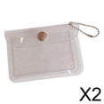 thumbnail image 1 of 2 Piezas Bits Tarjetero Bolsa Transparente ID Licencia Caso Zulema billetera titular de la tarjeta, 1 of 7