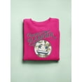 thumbnail image 3 of More Glamour - Starry Sparkle Retro Emoji Graphic Women's Sweatshirt, 3 of 4