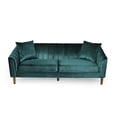 thumbnail image 6 of Jeannie Contemporary Velvet 3 Seater Sofa, Teal and Dark Brown, 6 of 11