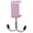 Pink, variant on Desk Mount Bag Holder, Adjustable Table Purse Hook, Heavy-Duty Durable Alloy Clamp Double Hooks for Backpacks, Easy Installation, Suitable for Hanging Handbags, Headphones and Umbrellas,White