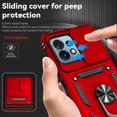 thumbnail image 4 of for Motorola Edge Plus 2023 Case w/ Slide Camera Cover HD Screen Protector [ Grade 16ft. Drop Tested]  Ring Holder Kickstand Protective Phone Case for Motorola Edge+ Plus 2023, Red, 4 of 9