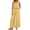 Yellow, variant on Boho Linen Jumpsuit Womens V Neck Sleeveless Wide Leg with Adjustable Drawstring Waist Long Romper Pants Gray XXL