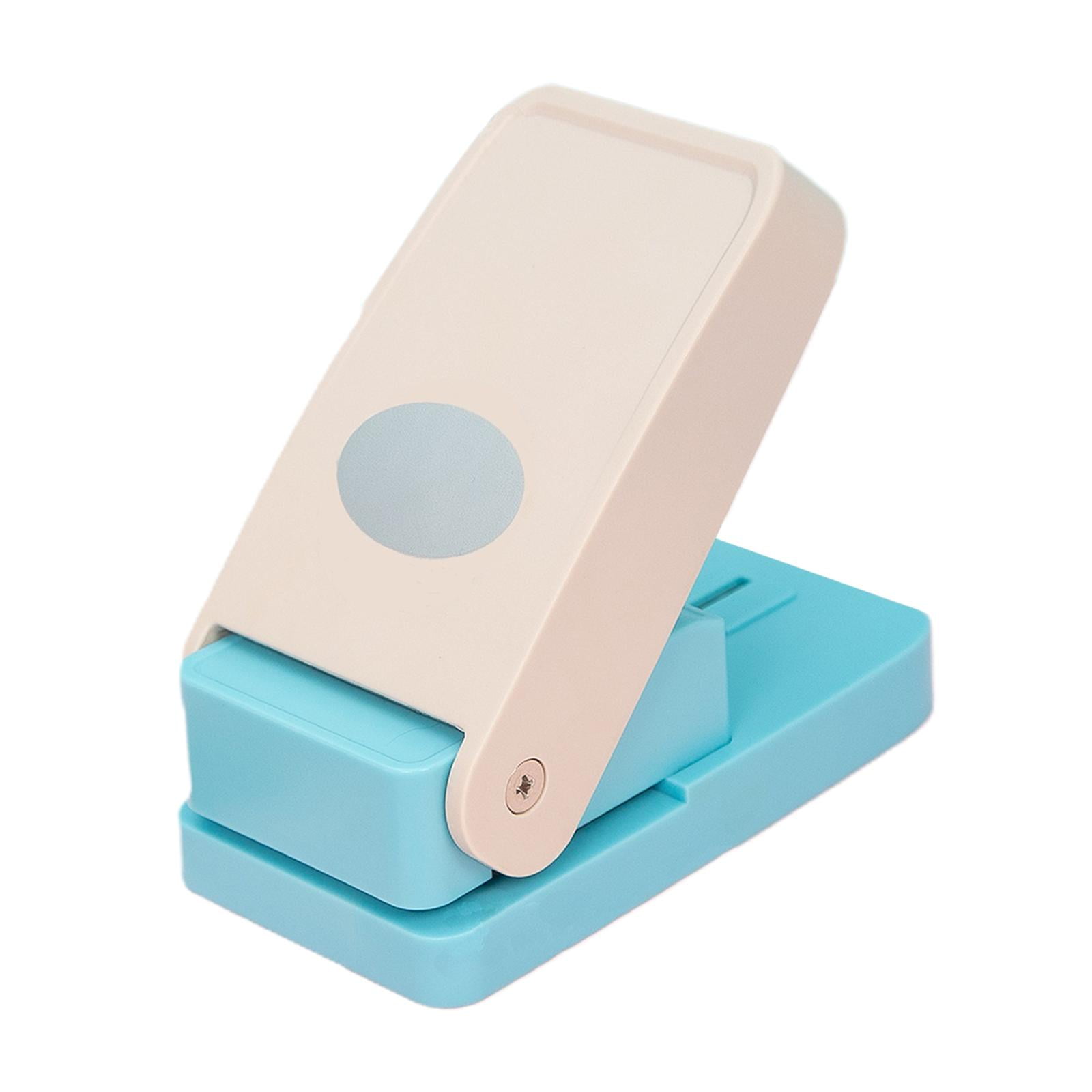 S SERENABLE Paper Puncher Hole Puncher Tab Punch Scrapbook Loose Leaf Separator Label Punch DIY Craft Supplies Strong PP And Metal Suitable for Teachers Students Oval