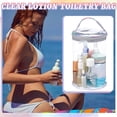thumbnail image 4 of Bolsa de loción transparente Sanwuta, cilíndrica, impermeable, plateada, 4 of 6