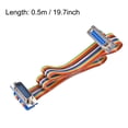 thumbnail image 4 of Uxcell DB15 Male to DB15 Female IDC Rainbow Wire Flat Cable Connector Ribbon Multicolor 1pcs, 4 of 5