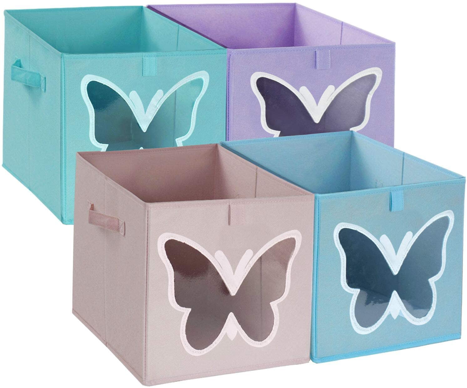 Cube Storage Bins for kids 11x11 Foldable Fabric Toy Box Clothes