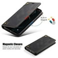 thumbnail image 4 of MOHEYO Luxury Wallet Flip Cover Soft Leather Card Holder Case for iPhone 12 | 12 Pro - Slate, 4 of 47