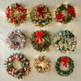 thumbnail image 4 of BrylaneHome Pre-Lit Gold & Silver Wreath, 4 of 6