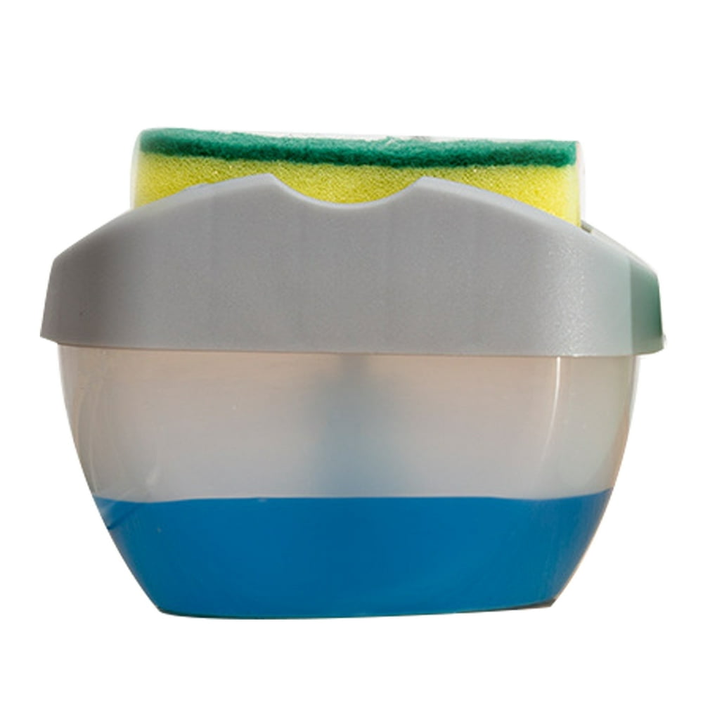 PENGXIANG EASTIN Press Soap Dispenser with Sponge Dishwashing Liquid Container Kitchen Dishwasher