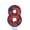 B008- Style H, variant on Birthday Candles, Halloween Party Decorations, Black and Red Birthday Decorations, Halloween Decorations, Glitter Number 2 Shaped Candle for Halloween Themed Second Birthday