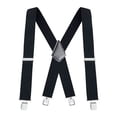 thumbnail image 1 of Chok Bretelles pour Hommes Bretelles pour Hommes Cuir Extrémité Élastique Smoking Bretelles pour Hommes Sangles 2” de Large Bretelles Réglables Dos en X, 1 of 1