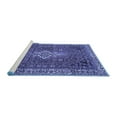 thumbnail image 2 of Ahgly Company Machine Washable Indoor Square Persian Blue Traditional Area Rugs, 6' Square, 2 of 4