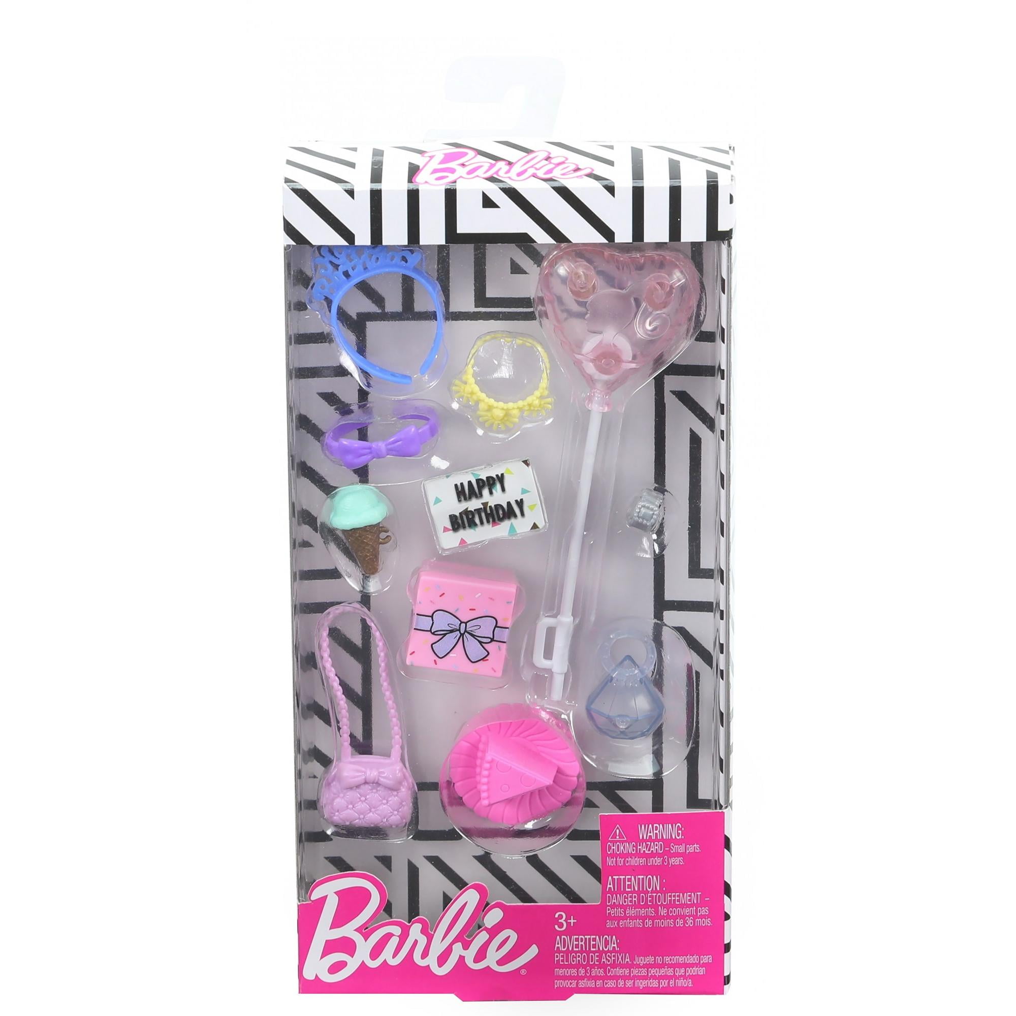 Happy Birthday Accessories Sunday Funday Details about   3 Barbie Fashion Packs Weekend Mode 