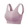 thumbnail image 3 of Sujetador de yoga para mujer, camisetas sin mangas con relleno, chalecos informales recortados para, 3 of 8