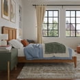 thumbnail image 3 of Charlotte Full Solid Wood Low Profile Platform Bed in Light Toffee, 3 of 13