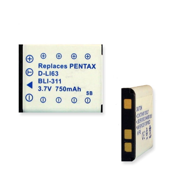 Batteria Li-Ion Per Pentax Optio LS1100 – 3,7V, 620mAh, Ricambio Compatibile - 2