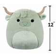 thumbnail image 2 of Squishmallows FuzzAMallow 12” Iver the Mint Highland Cow - Ultra Soft Easter Plush Toy, 2 of 7