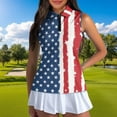 thumbnail image 3 of Aplkyhs Patriotic Star Matching Couple Golf Shirts USA Flag Funny Men Women Matching Couple Golf Shirts 4-Way Stretch Golf Tennis Tank Top Quick Dry Suitable for Tennis Enthusiasts, 3 of 6