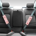 thumbnail image 2 of Chririnla Pink Gradient Coconut Tree Pattern Car Seat Belt Pads 2 Pack, Seat Belt Strap Covers Polyester Comfortable Driving Heat Insulation for SUV Auto Truck, 2 of 8