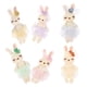thumbnail image 4 of 6 piezas de conejito relleno conejito de peluche muñecas de conejo de Pascua peluche con conejito para tocado, 4 of 5