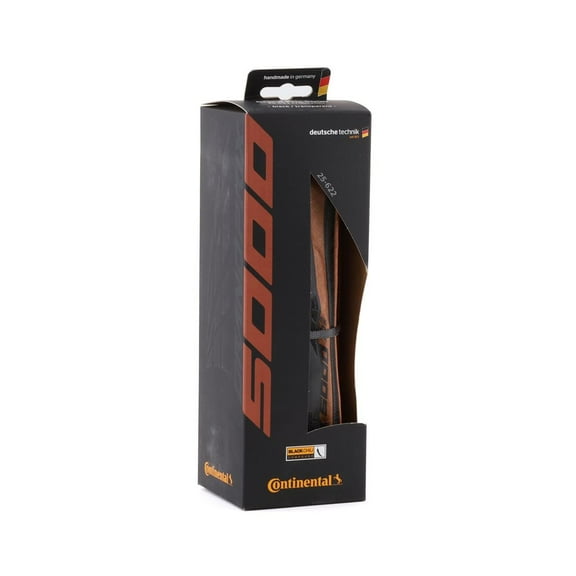 Continental Grand Prix 5000 Tire 700x25 Black/Coffee Folding Clincher 700c