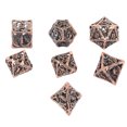 thumbnail image 3 of Dados de cobre, juego de mesa de 7 piezas, juego de mesa poliédrico, dados poliédricos, muy recomendado, 3 of 8