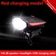 thumbnail image 3 of Yuarrent Faro LED para bicicleta, lámpara de seguridad profesional resistente con 5 sonidos, accesorios para montar, linterna para ciclismo, Ciclismo Rojo【Carga USB】, 3 of 6