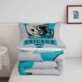 thumbnail image 4 of Erosebridal Football Bedding Sets Twin with Comforter Teens, Breathable 2-Piece, Grey, Chicago, 4 of 6